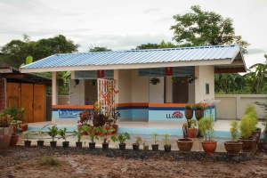ลามิน่า มินิสานฝัน ปีที่ 8   หนุนการศึกษามอบอาคารเรียน   